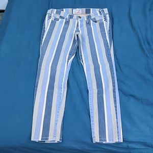 Striped Skinny Jeans